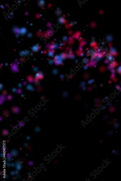 Fototapeta a colorful bokeh photo overlay