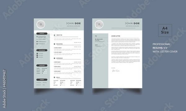 Obraz Creative Resume Template