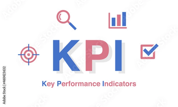 Obraz KPIのイラストアイコン