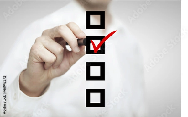 Fototapeta drawing checkbox