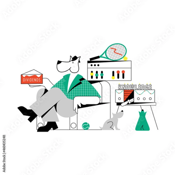 Obraz Business people team. vector illustration banner. planning project marketing strategy concept. sharing ideas, preparing presentations, coaching women and men. flat cartoon design