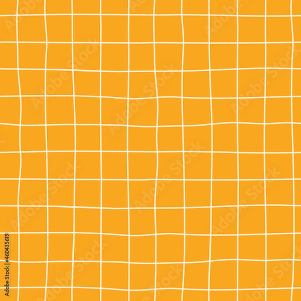 Fototapeta Handmade checkered seamless pattern