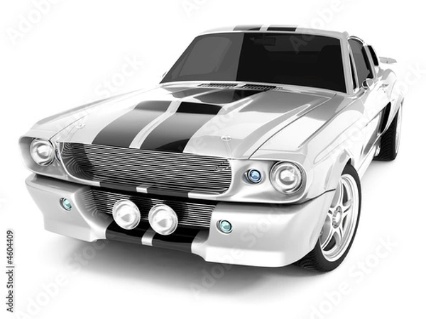 Obraz Silvery Classical Sports Car