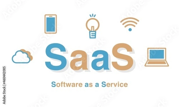 Obraz SaaSのイラストアイコン