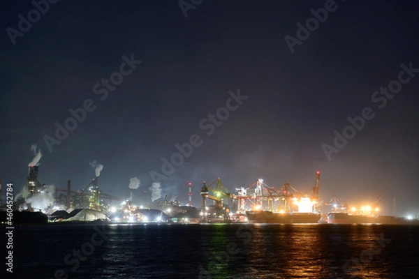 Fototapeta 工場夜景