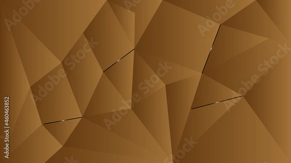Obraz Abstract coffee brown background, low poly and hipster design, texture wallpaper, pattern fills, web page background