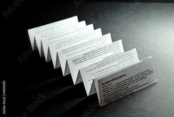 Fototapeta Customer information