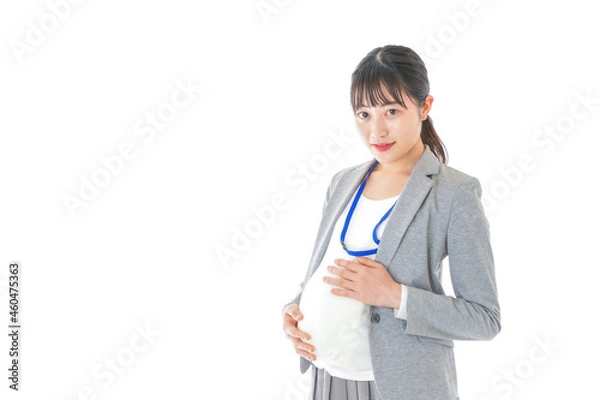 Fototapeta 妊娠中の若いビジネスウーマン