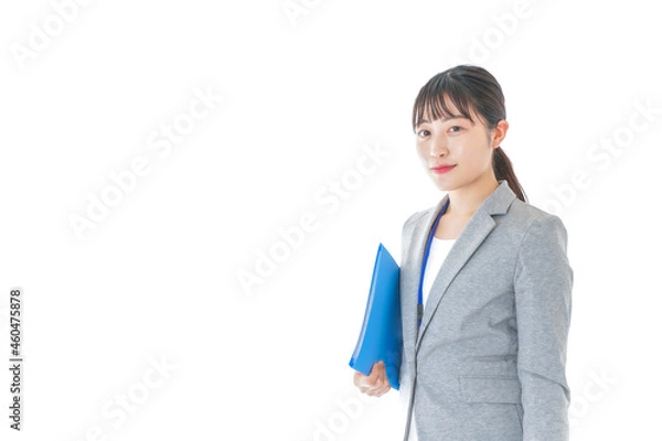 Fototapeta オフィスで働く若いビジネスウーマン