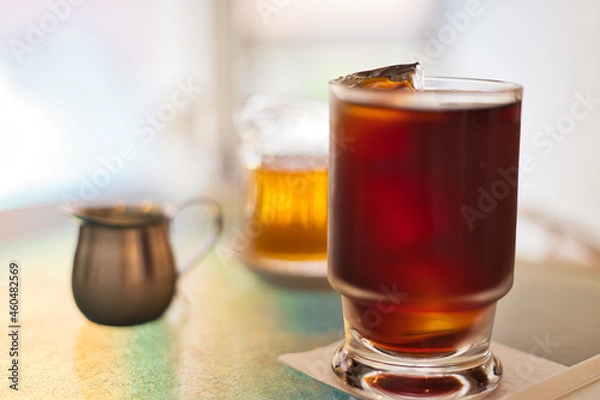 Obraz コーヒーとミルクとシロップ