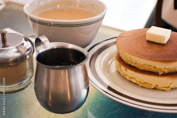 Obraz パンケーキと紅茶