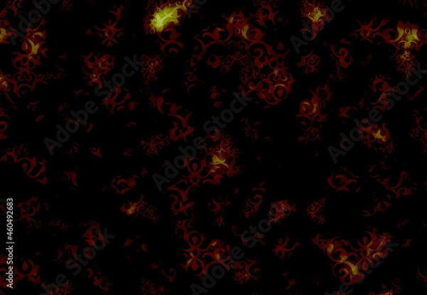 Fototapeta 3d rendered dip brown color dapple effect background. 