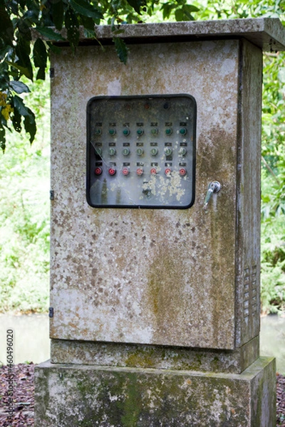 Obraz Old Gray Cabinet See Full Cabinet