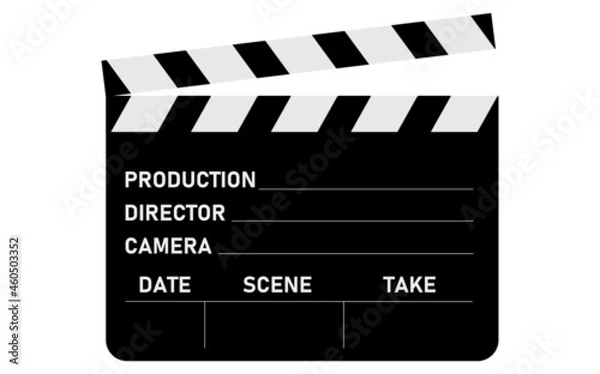 Obraz カチンコ（拍子木）、映画の撮影用グッズのイラスト