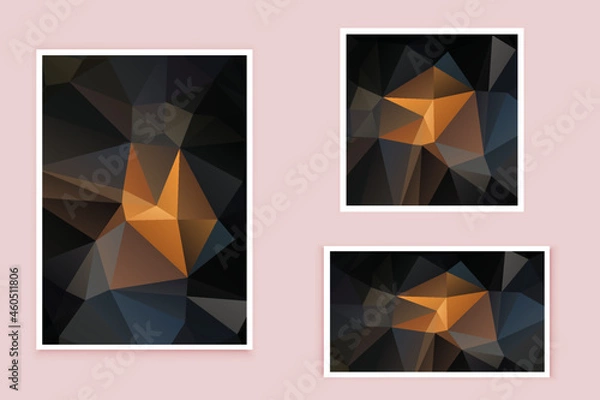Fototapeta abstract textured polygonal background vector. Blurry triangle design. The pattern can be used for the background.	