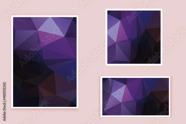 Fototapeta abstract textured polygonal background vector. Blurry triangle design. The pattern can be used for the background.	