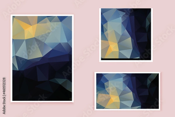 Obraz abstract textured polygonal background vector. Blurry triangle design. The pattern can be used for the background.	
