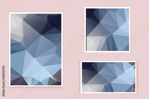 Fototapeta abstract textured polygonal background vector. Blurry triangle design. The pattern can be used for the background.	