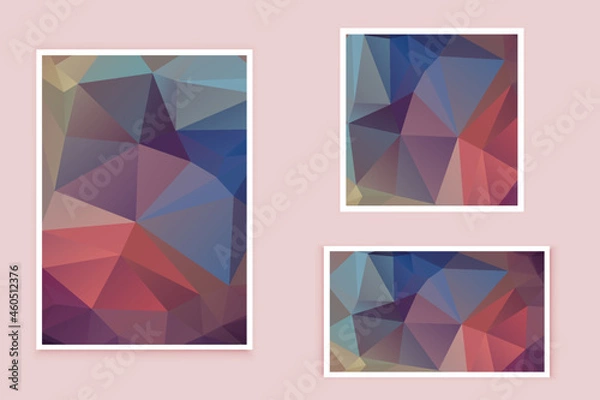 Fototapeta abstract textured polygonal background vector. Blurry triangle design. The pattern can be used for the background.	