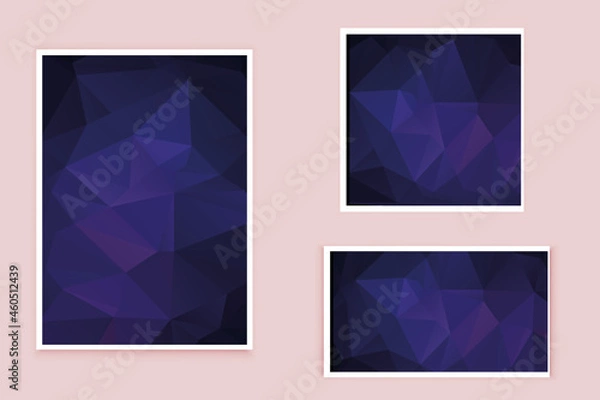 Fototapeta abstract textured polygonal background vector. Blurry triangle design. The pattern can be used for the background.	