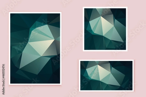 Fototapeta abstract textured polygonal background vector. Blurry triangle design. The pattern can be used for the background.	