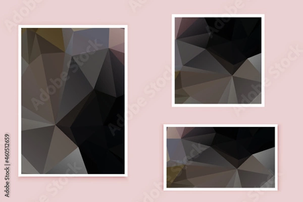 Obraz abstract textured polygonal background vector. Blurry triangle design. The pattern can be used for the background.	