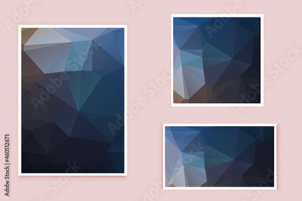 Obraz abstract textured polygonal background vector. Blurry triangle design. The pattern can be used for the background.	