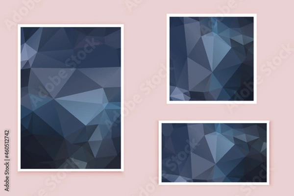 Obraz abstract textured polygonal background vector. Blurry triangle design. The pattern can be used for the background.	