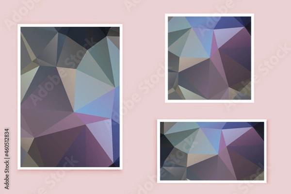 Obraz abstract textured polygonal background vector. Blurry triangle design. The pattern can be used for the background.	