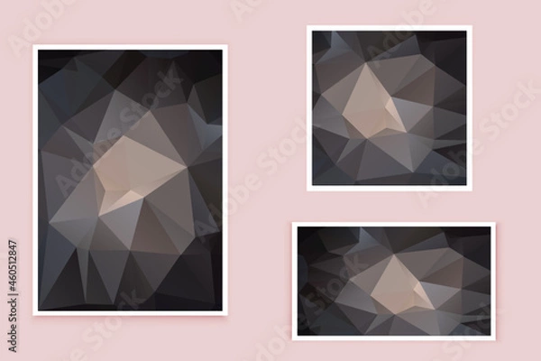 Obraz abstract textured polygonal background vector. Blurry triangle design. The pattern can be used for the background.	