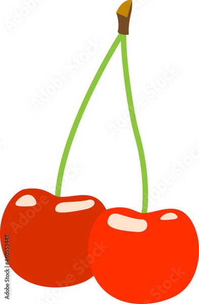 Obraz さくらんぼのイラスト