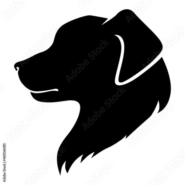 Obraz Dog head silhouette