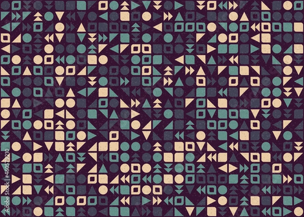 Obraz Abstract Geometric Pattern generative computational art illustration