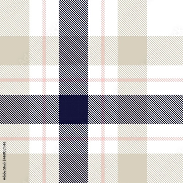 Fototapeta Asymmetric Plaid textured Seamless Pattern