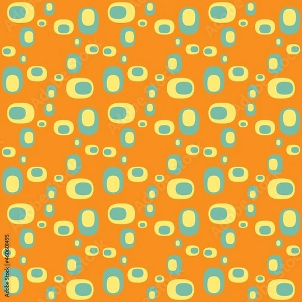 Fototapeta Rounded abstract seamless pattern - accent for any surfaces.