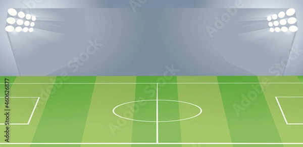 Obraz Small soccer field.  vector illustration