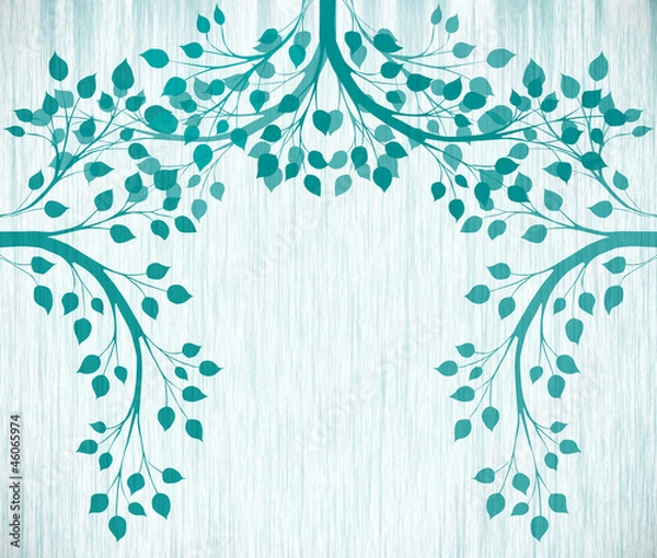 Obraz Branches and leaves illustration