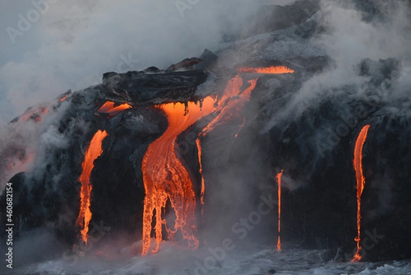 Obraz lava in hawaii