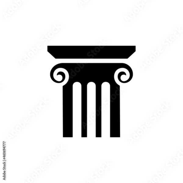 Fototapeta Column icon in ancient roma set