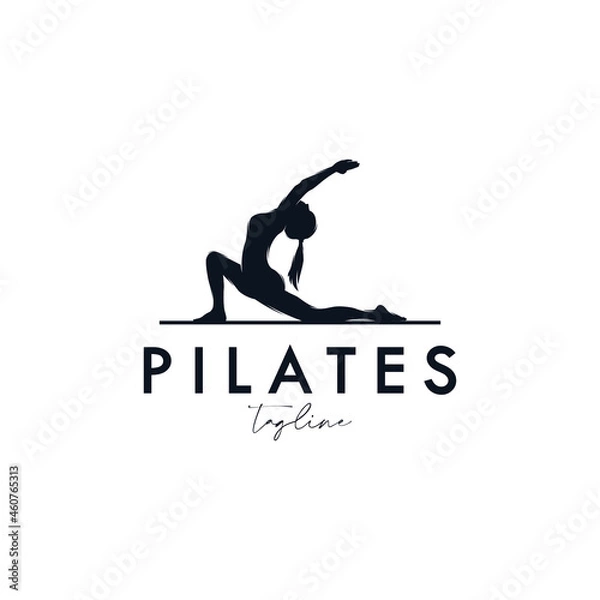 Obraz Pilates Yoga Logo Identity design
