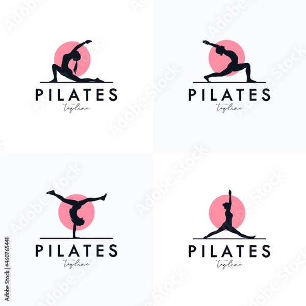 Obraz Pilates Yoga Logo Identity design