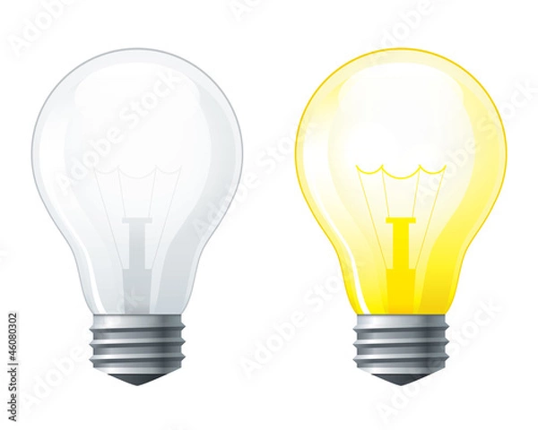 Obraz Light bulbs set