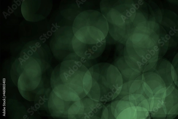 Obraz Background image and bokeh picture in a beautiful green circle.