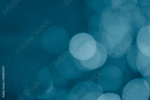 Obraz Background images and bokeh pictures are beautiful blue circles.