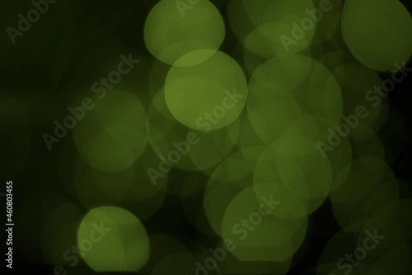 Obraz Background image and bokeh picture in a beautiful green circle.