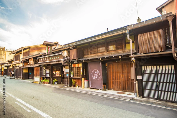 Fototapeta 岐阜県　飛騨高山・古い町並