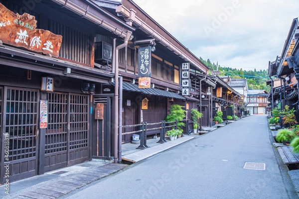 Fototapeta 岐阜県　飛騨高山・古い町並