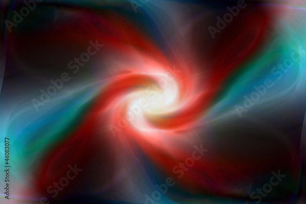 Obraz Red and blue abstract swirl