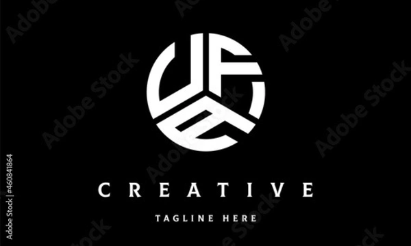 Fototapeta UFA circle three letter logo