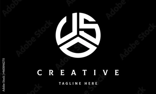 Obraz USO circle three letter logo